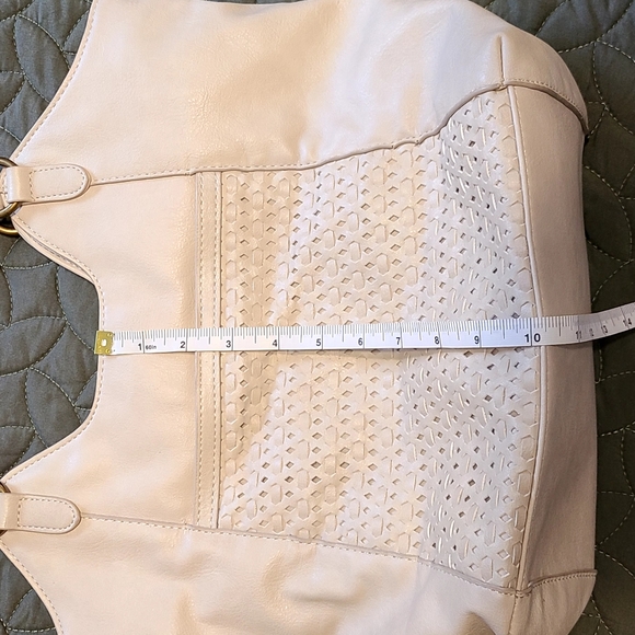 Maurices Cream Woven Tote Purse - Picture 3 of 5